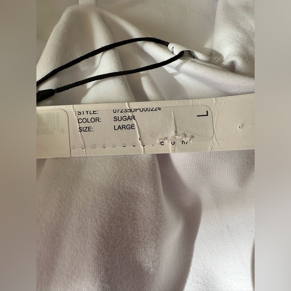 Susana Monaco Jumpsuit White One-Shoulder Strappy Stretch Jersey Size large NWT - Picture 3 of 6